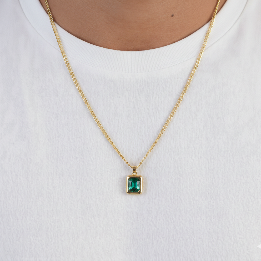 Square Classic Necklace Men