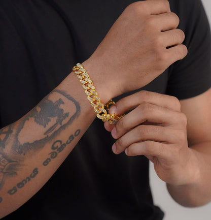 Crystal Gold Classy Bracelet