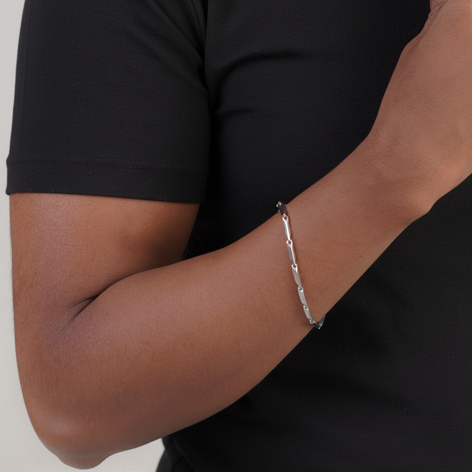 Men's classic silver chain bracelet – Luxteno Sri Lanka