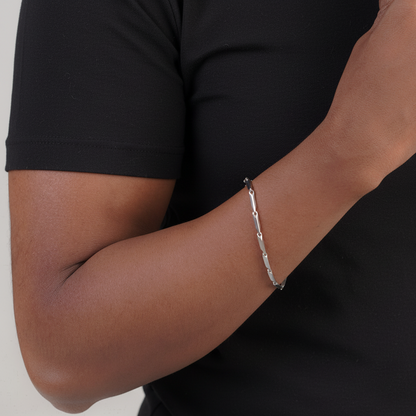 Men's classic silver chain bracelet – Luxteno Sri Lanka